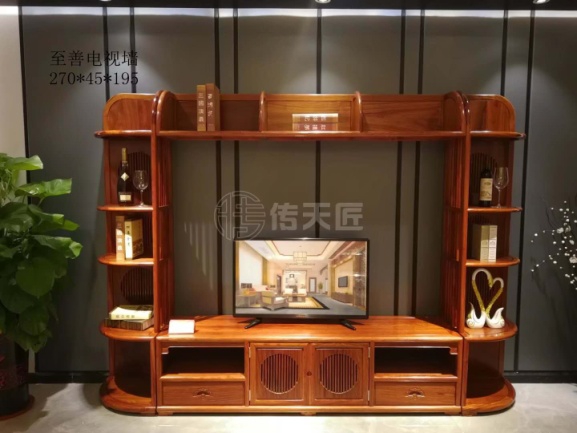 至善背景墻電視柜